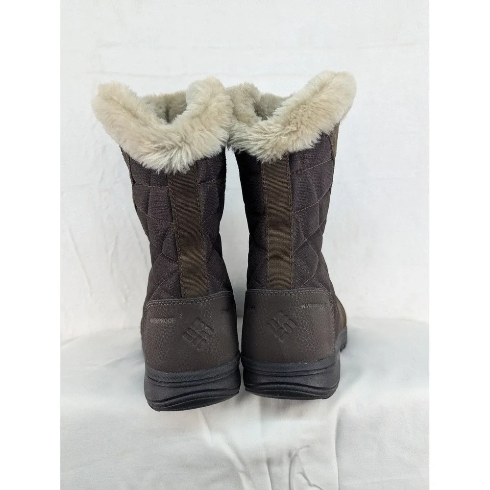 Columbia Minx Mid II Omni-Heat Waterproof Winter Boots‎ Brown Womens 10